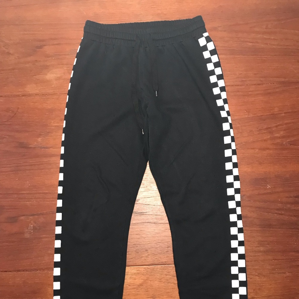 Black Used Forever 21 Checkered Joggers